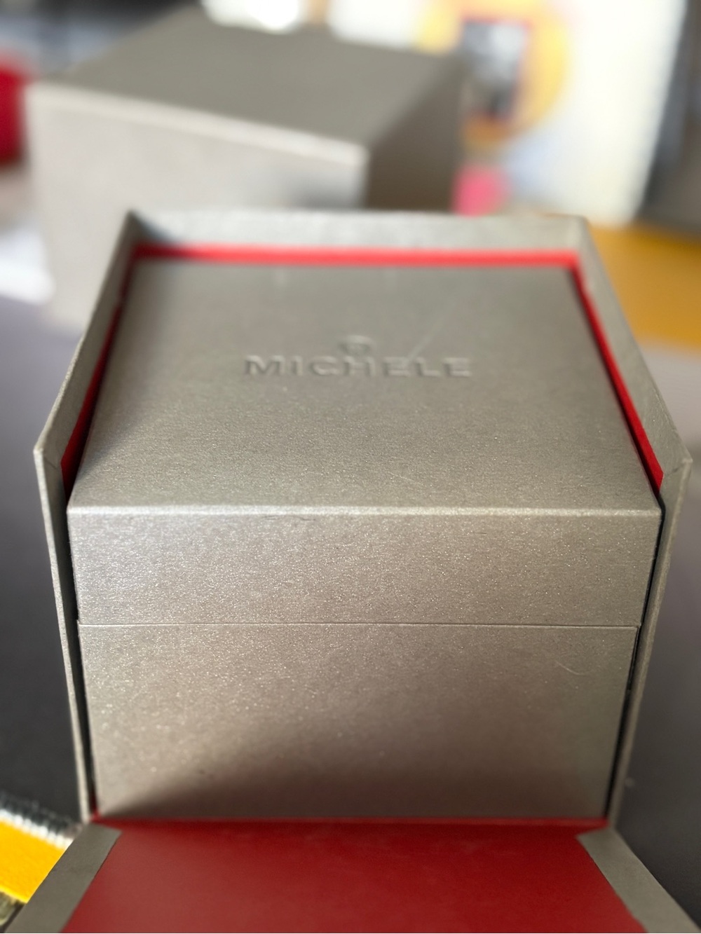 Michele Mini Urban Black Stainless Steel Diamond-Accent Bracelet Watch - Picture 5 of 5